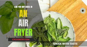 How to Air Fry Basil for Easy Drying