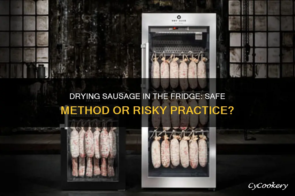 can you dry sausage in the refrigerator