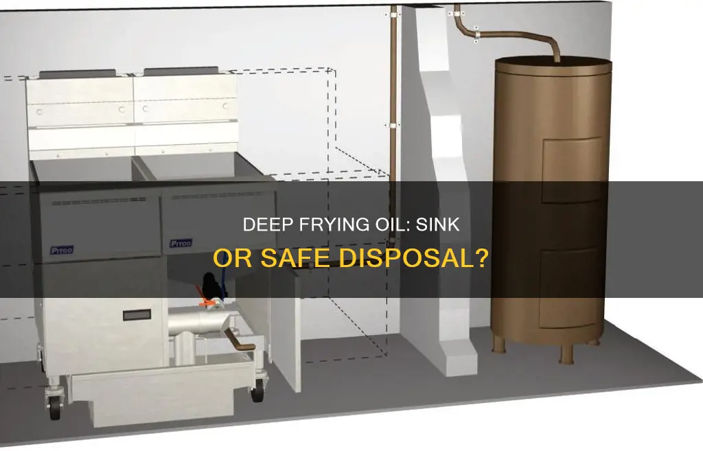 can you dump deep fryer oil down the sink