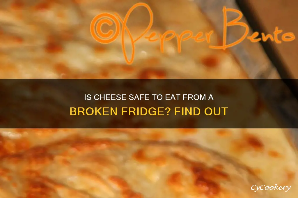 can you eat cheese from a broken refrigerator