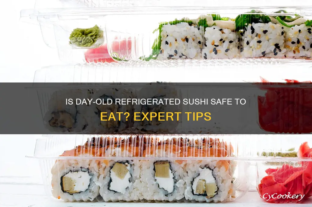 can you eat day old refrigerated sushi