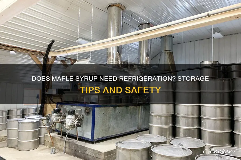 can you eat maple syrup if not refrigerated