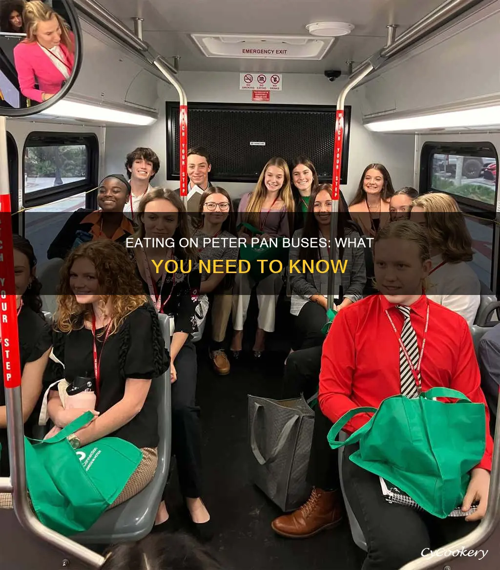 can you eat on peter pan bus