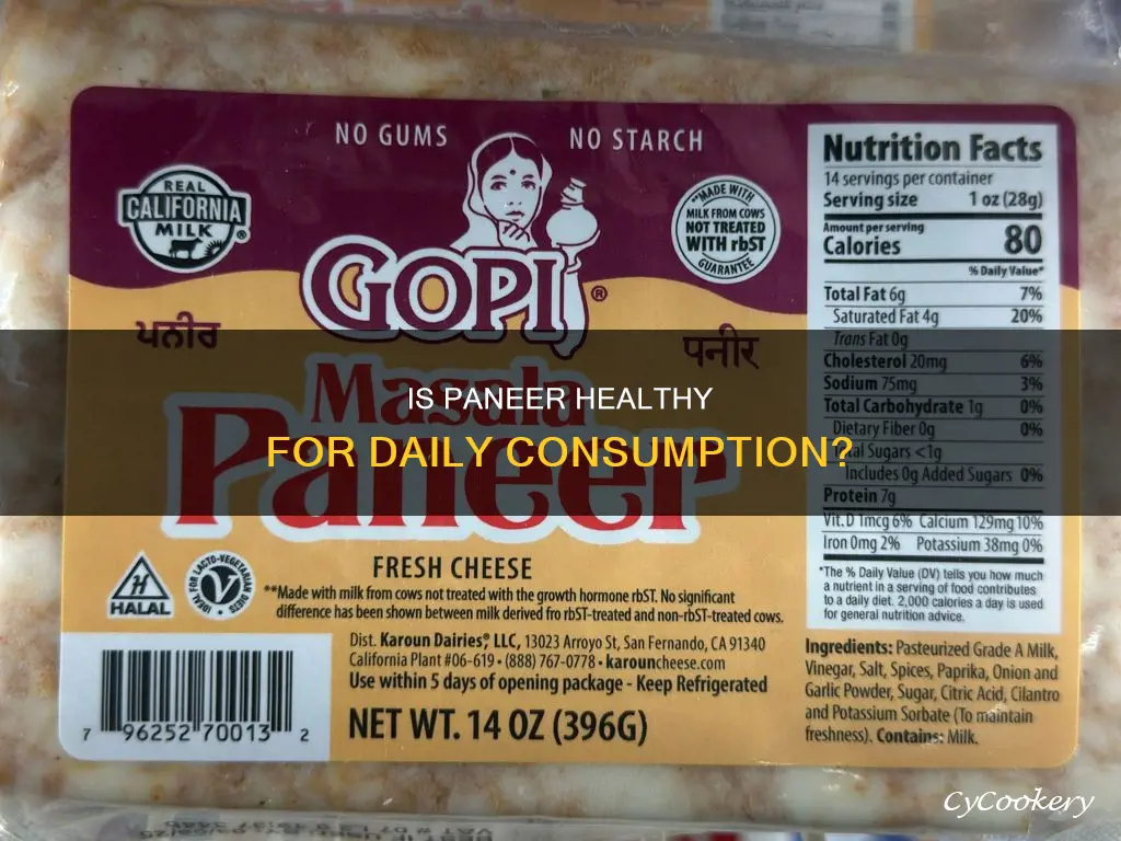 can you eat paneer everyday