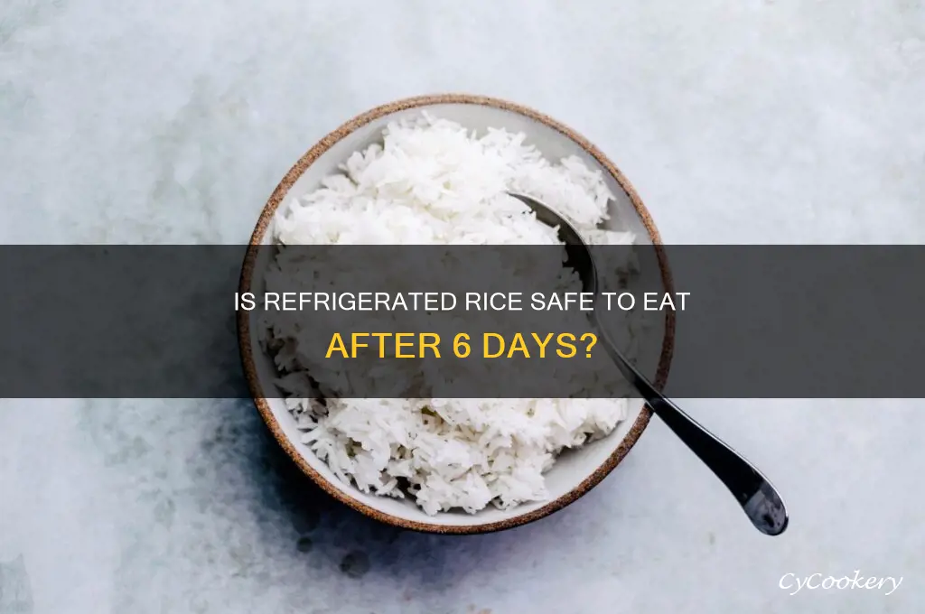 can you eat refrigerated rice after a 6days