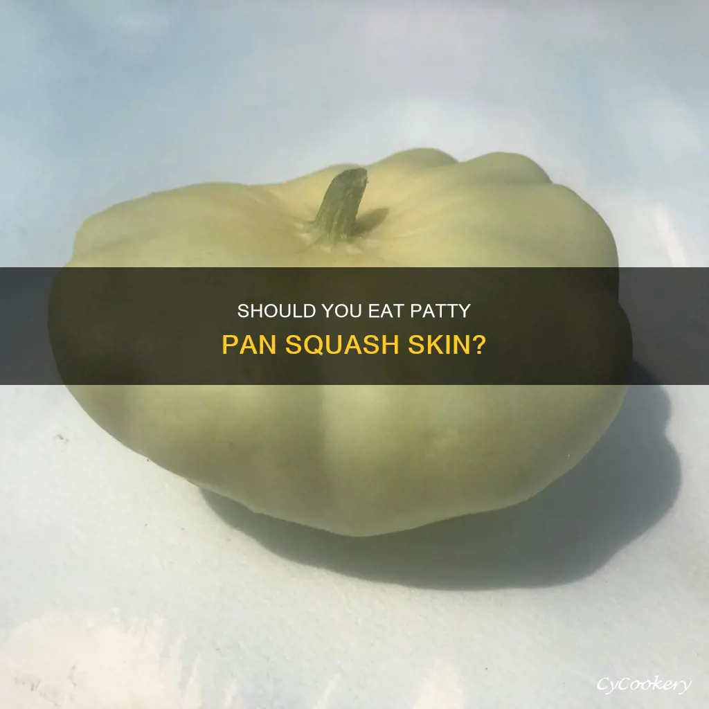 can you eat the skin of a patty pan squash