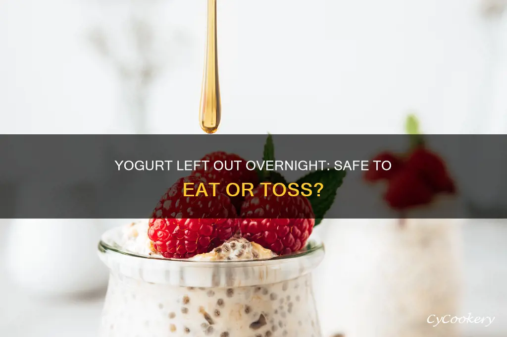 can you eat yogurt that was not refrigerated all night