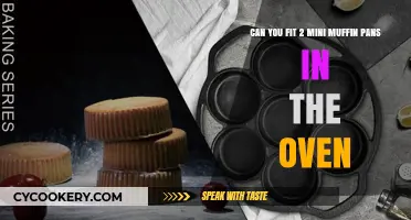 Fitting Two Mini Muffin Pans in the Oven