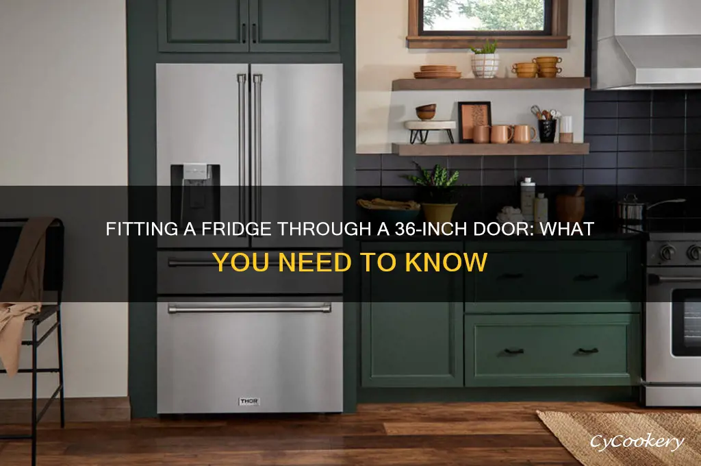 can you fit a refrigerator thru a 36 door