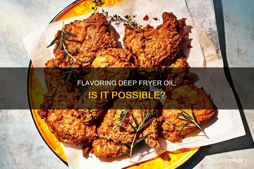 can you flavor deep fryer oil