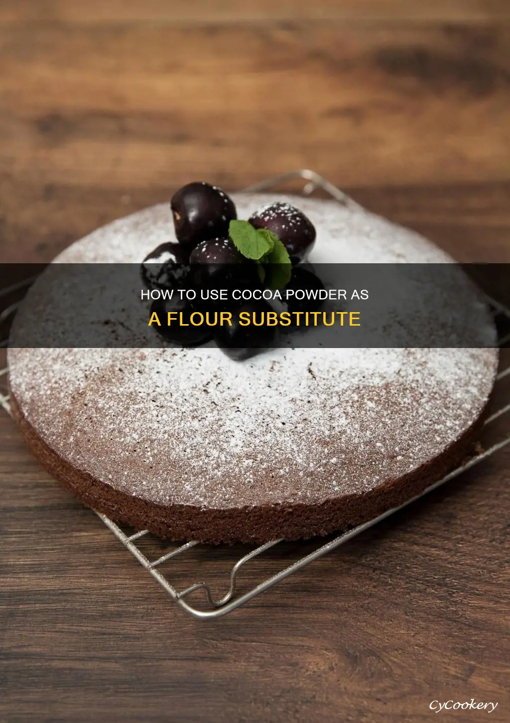 can you flour a cake pan with cocoa powder
