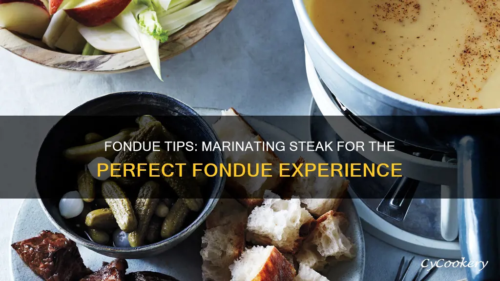 can you fondue steak tip marinade