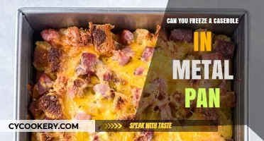 Freezing Casseroles: Metal Pans, Do They Work?