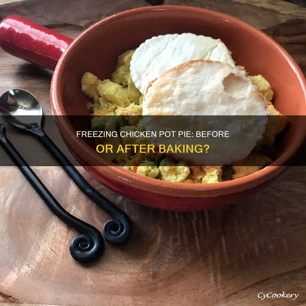 can you freeze a chicken pot pie before cooking