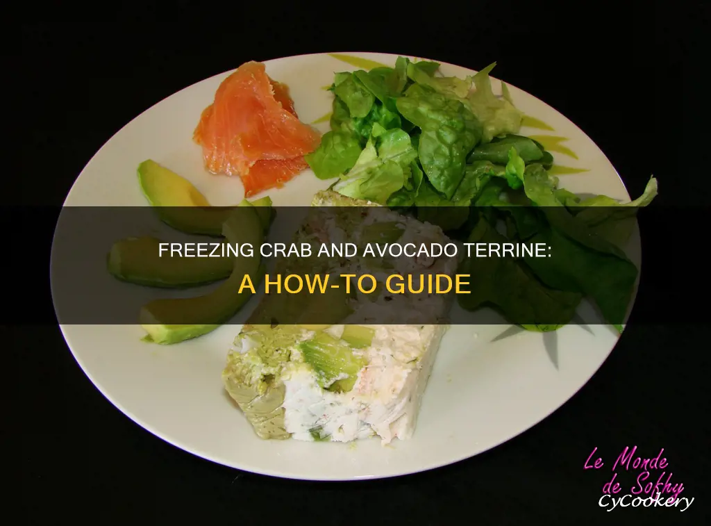 can you freeze a crab and avocado terrine