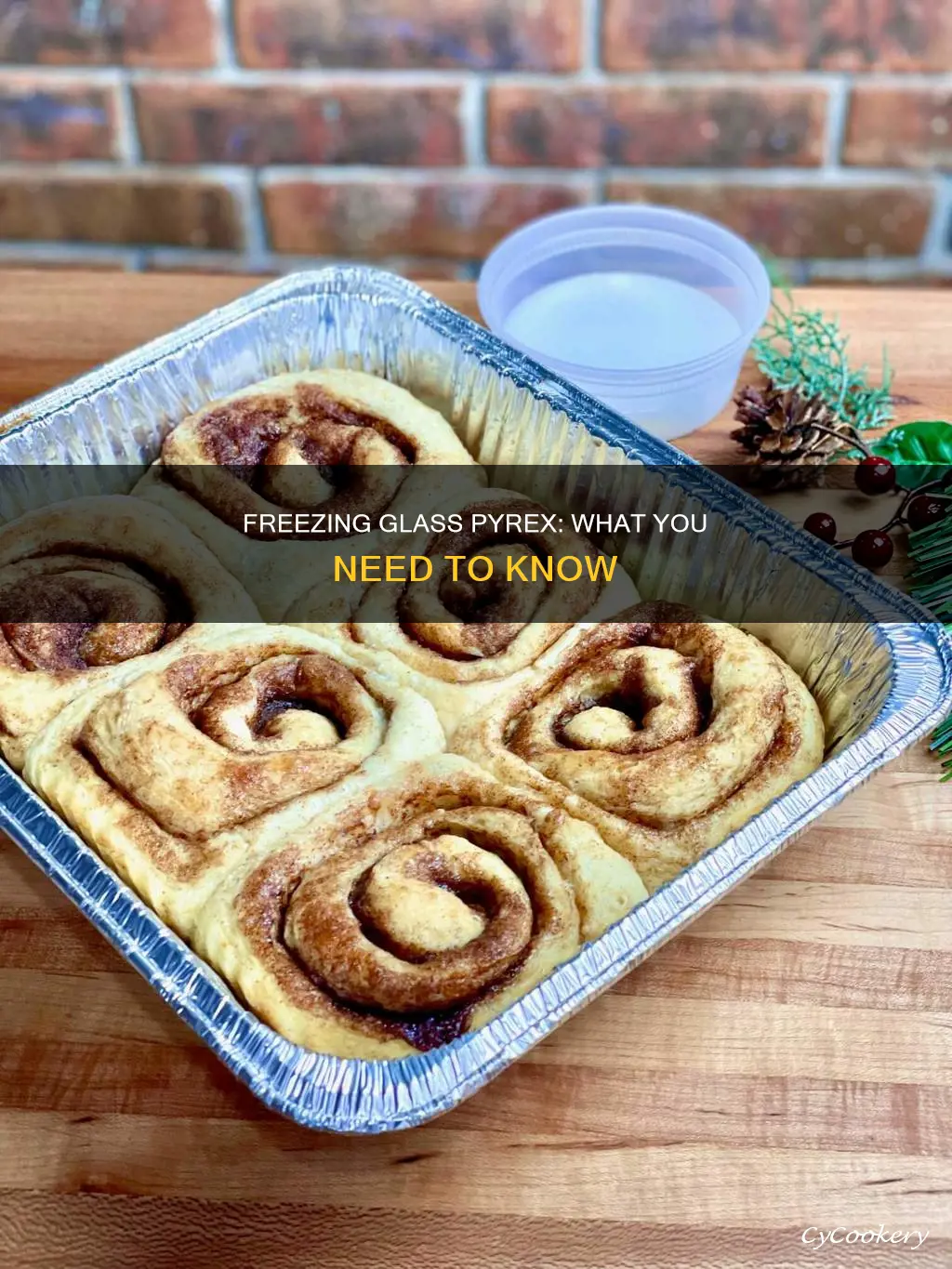 can you freeze a glass pyrex pan