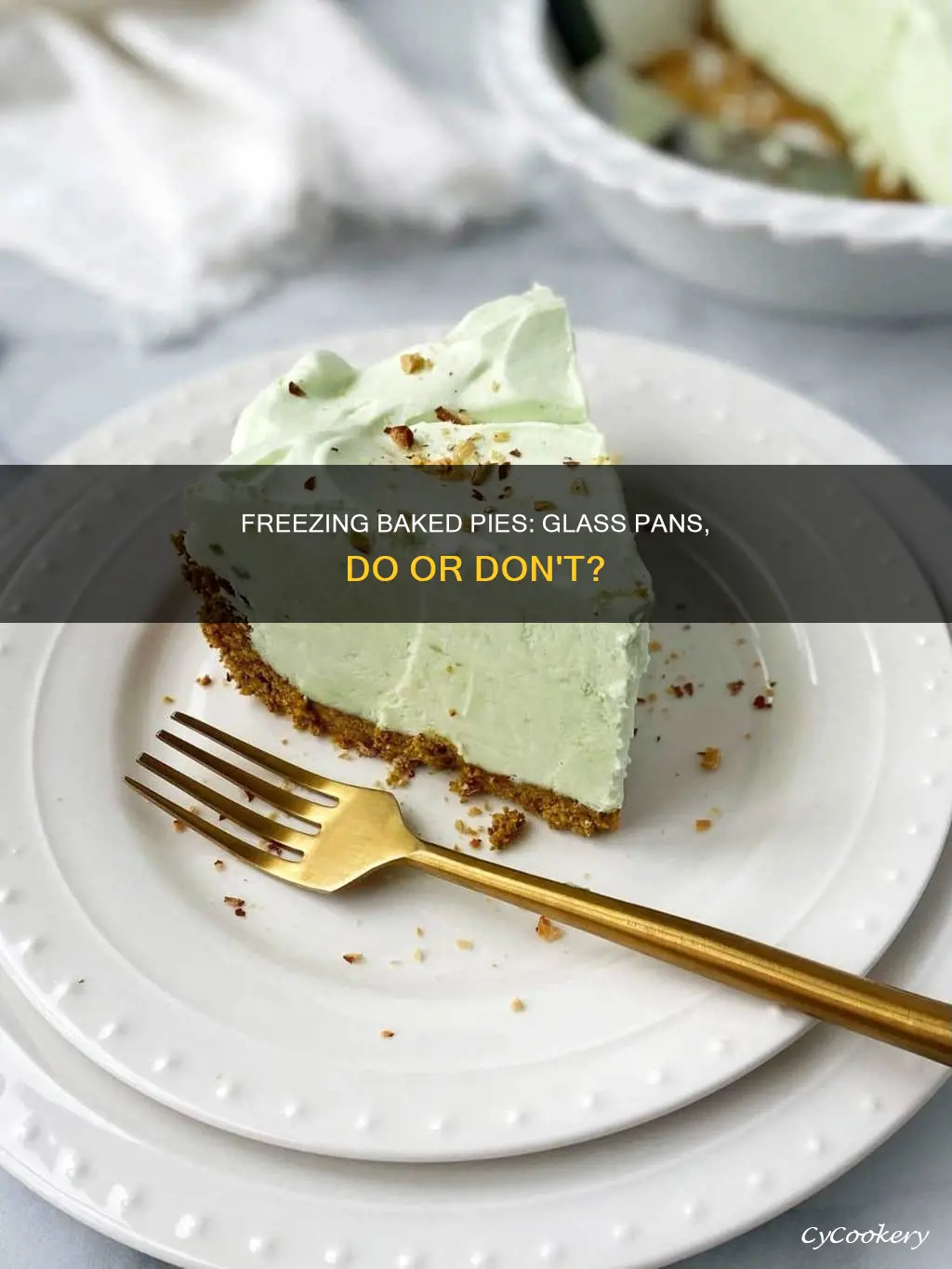 can you freeze baked pies in glass pie pans