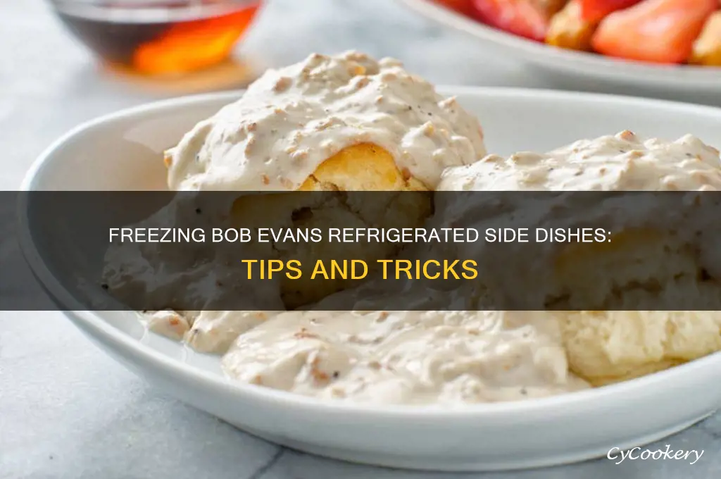 can you freeze bob evans refrigerated side dishes