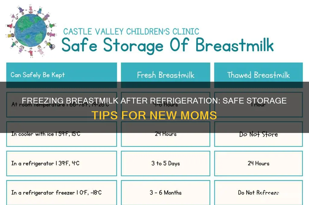 can you freeze breastmilk after it