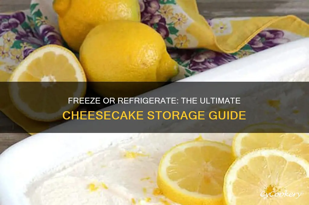 can you freeze cheesecake instead of refrigerating