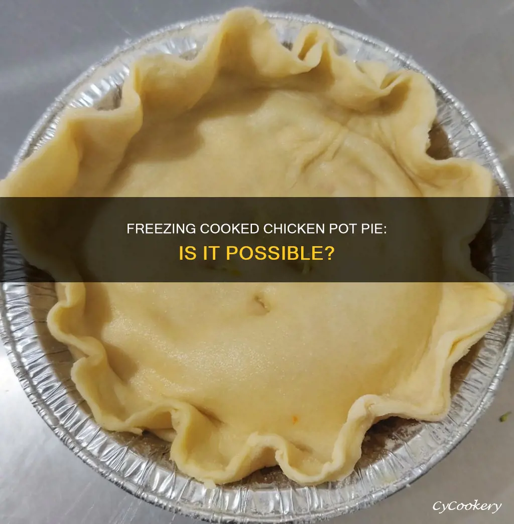 can you freeze cooked chicken pot pie