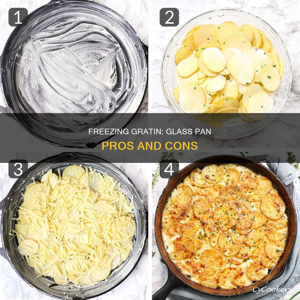 can you freeze grinata in a glass pan