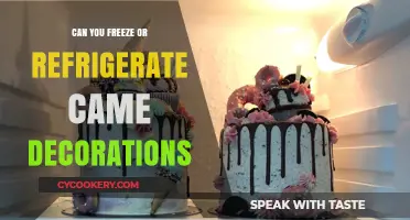 Freezing or Refrigerating Cake Decorations: Tips for Preservation and Freshness