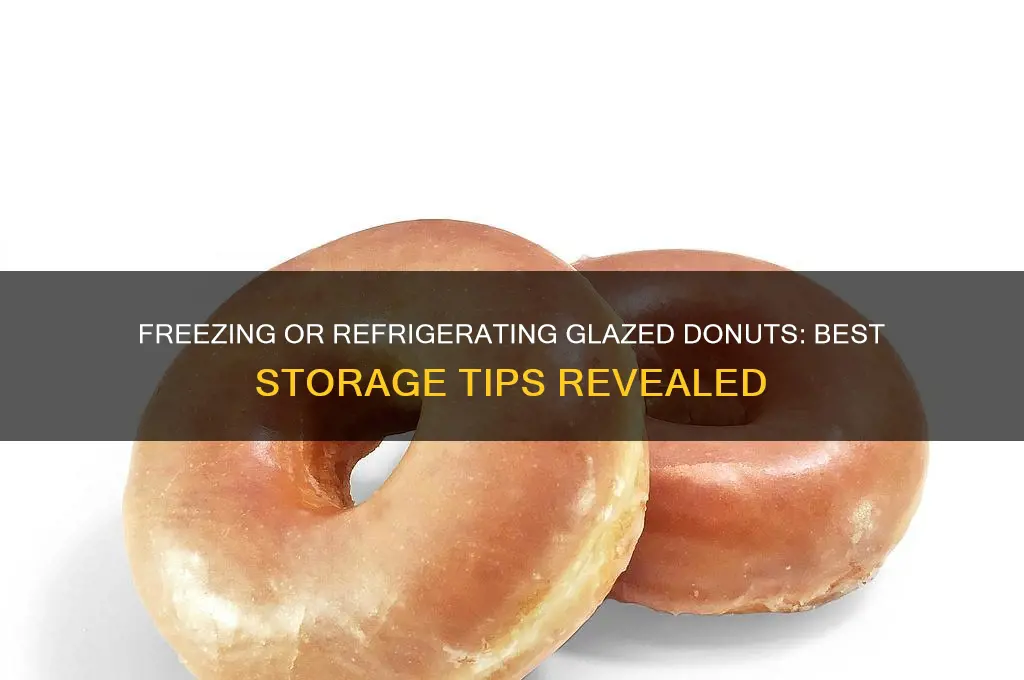 can you freeze or refrigerate glazed donuts