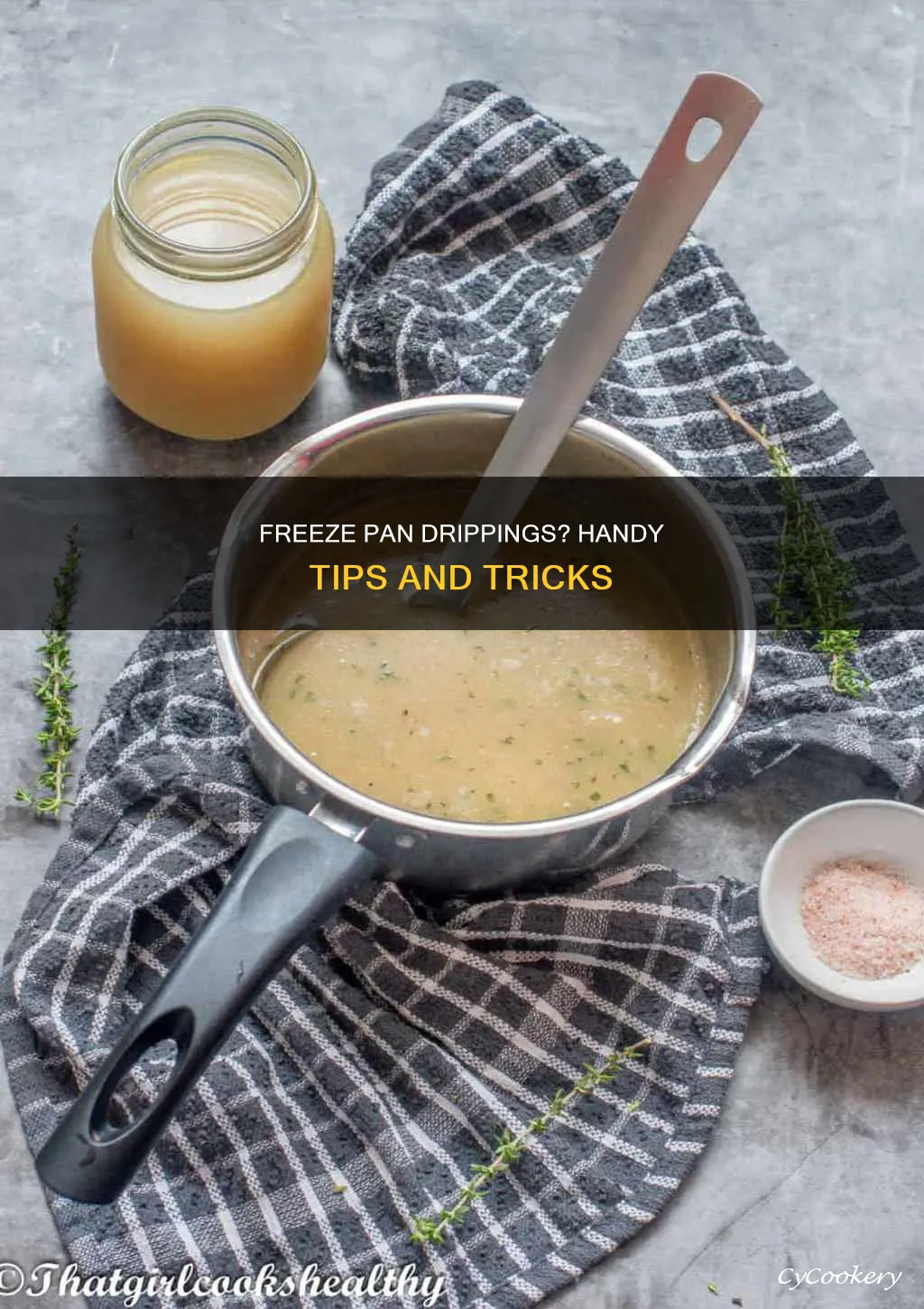 can you freeze pan drippings