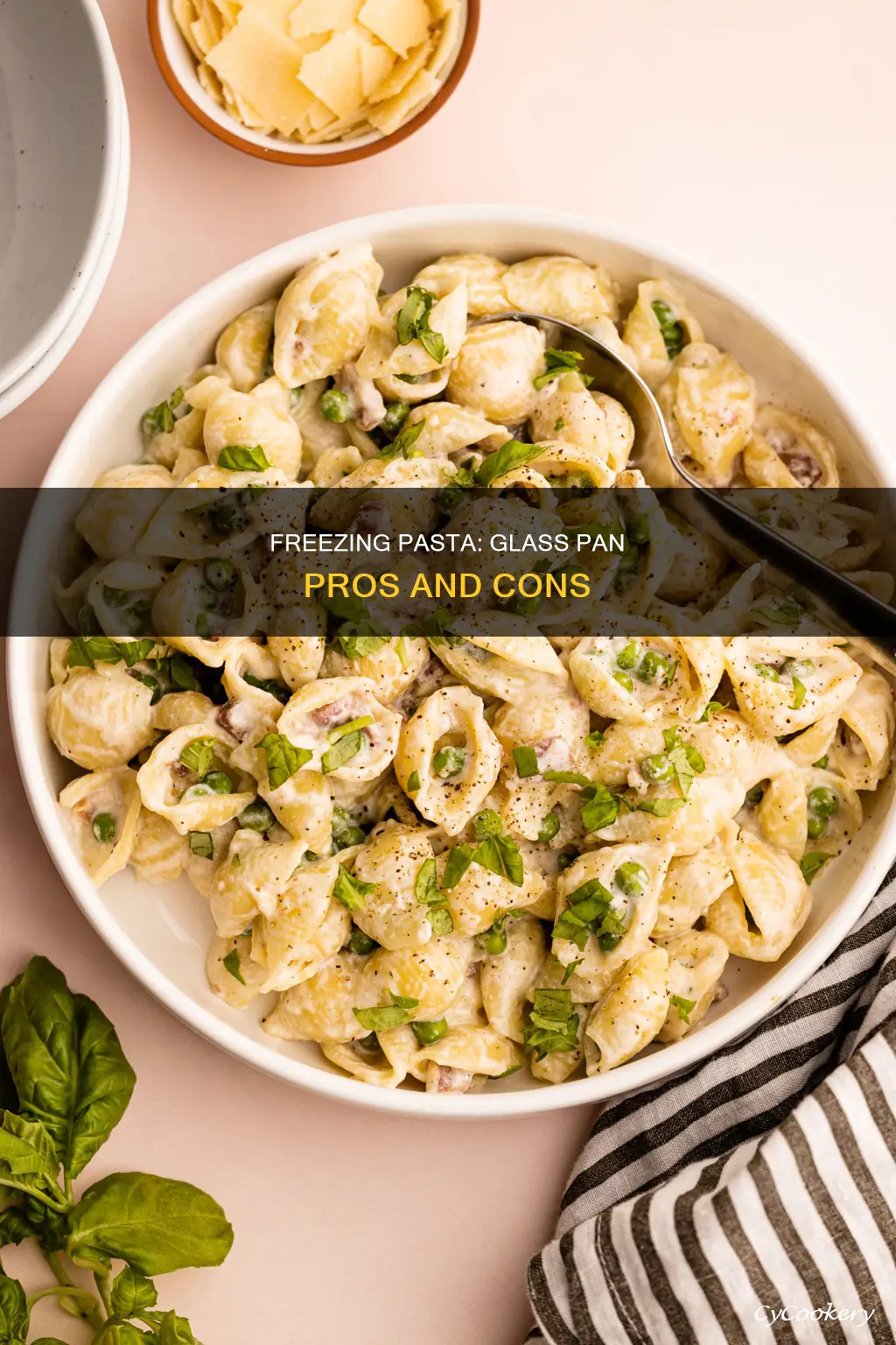 can you freeze pasta in a glass pan