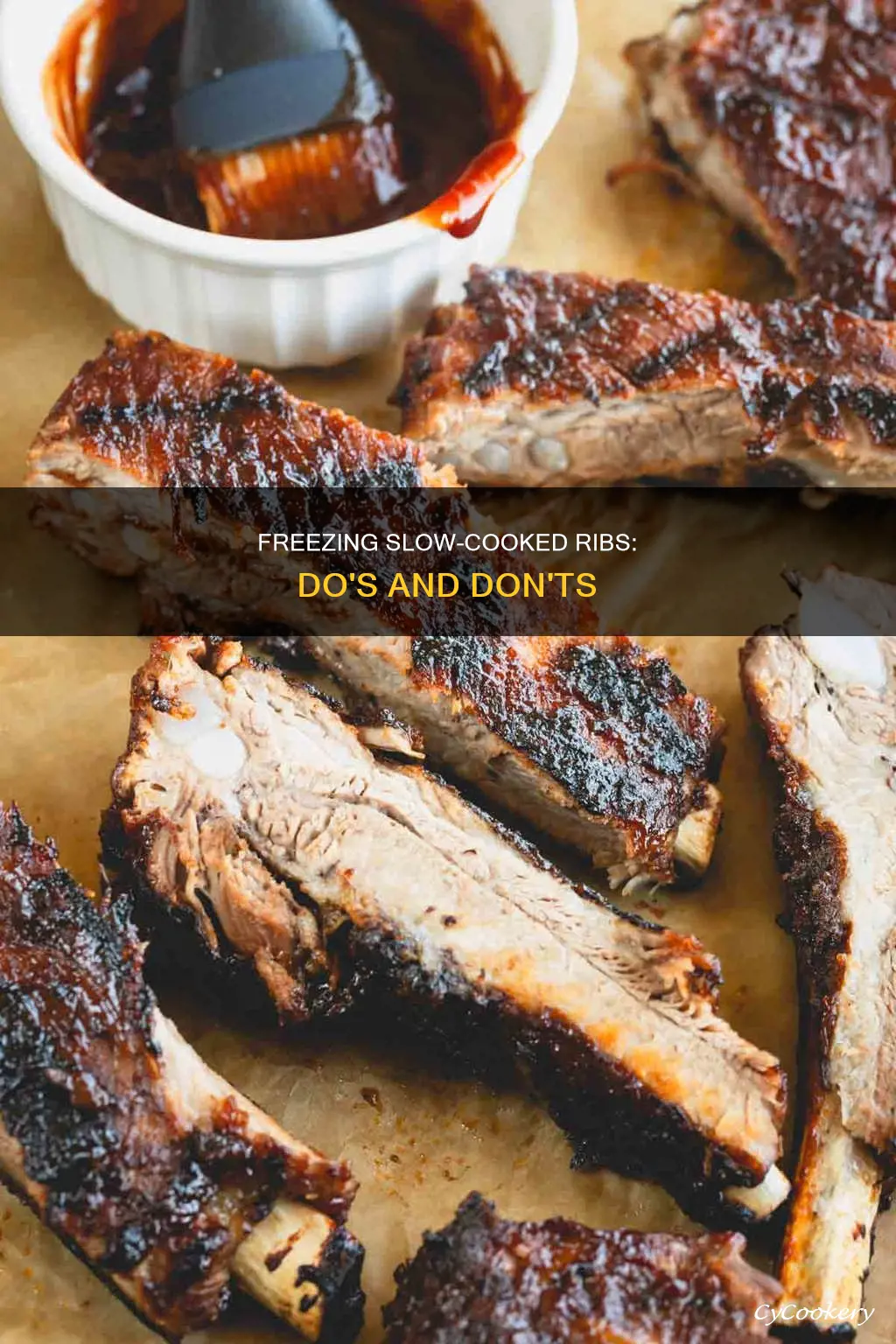 can you freeze ribs cooked in crock pot