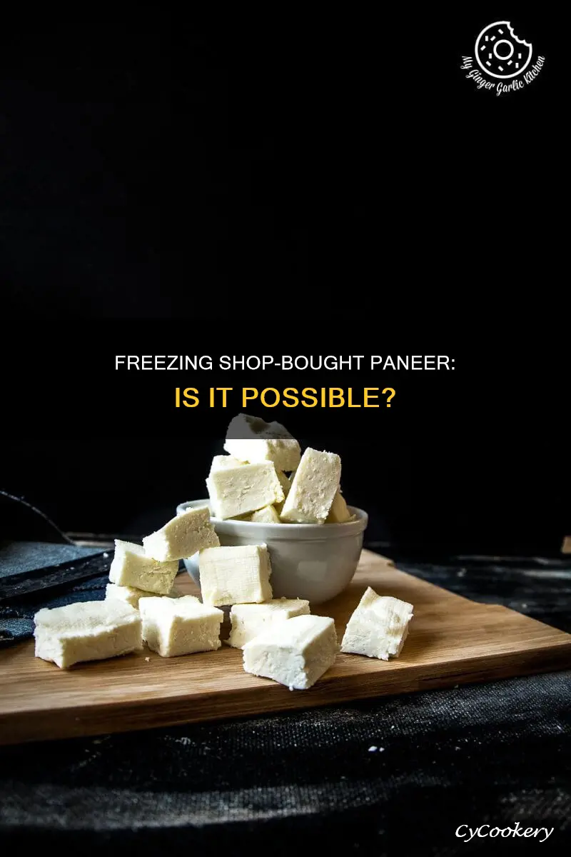can you freeze shop bought paneer