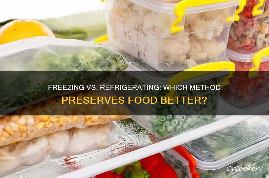can you freeze something instead of refrigerating