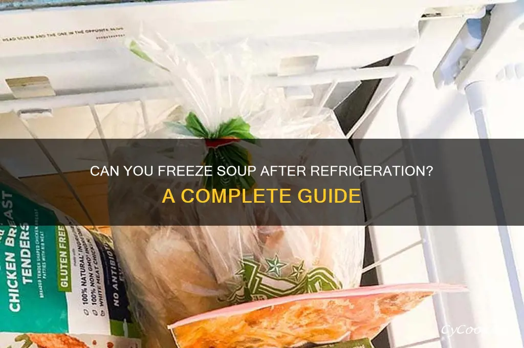 can you freeze soup after it
