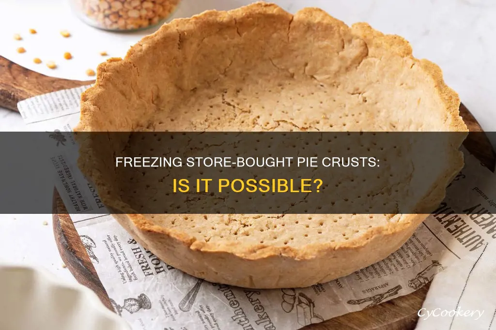 can you freeze store bought pie crust in pie pan