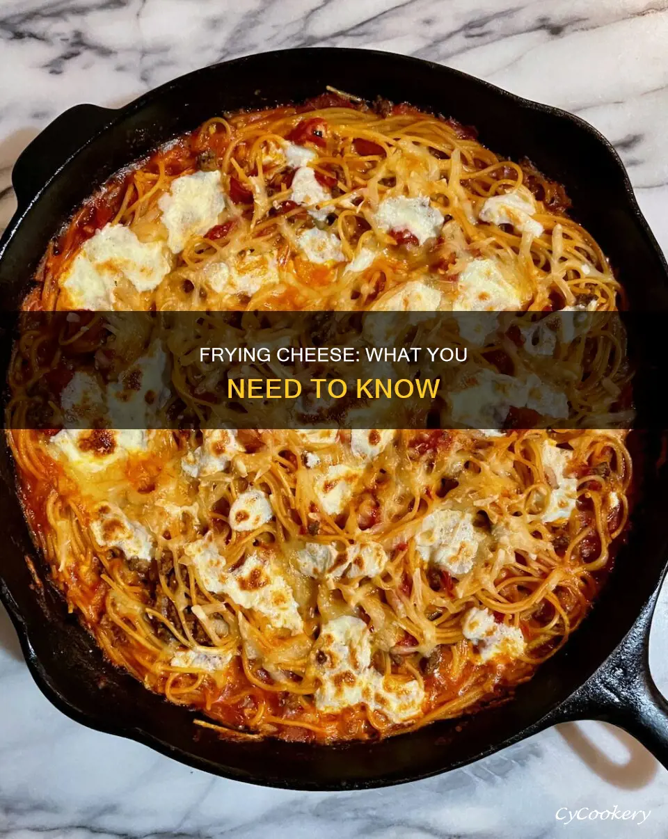can you fry cheese in a pan
