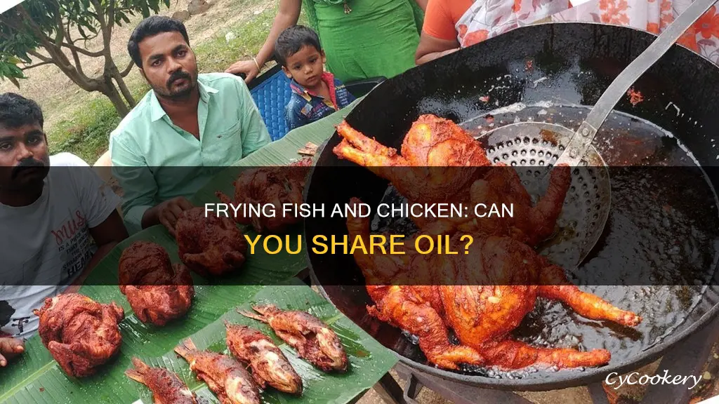 can you fry fish and chicken in the same fryer