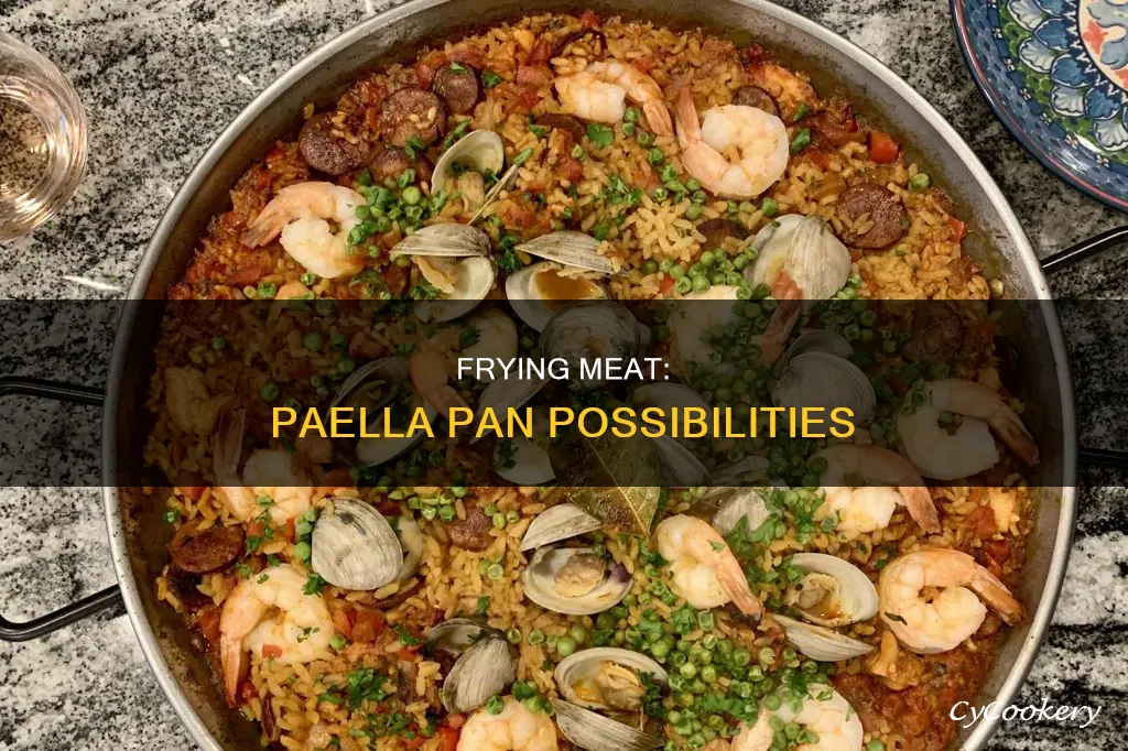 can you fry meat in paella pan