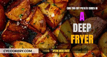 Frying Potato Cubes: Deep Fryer Magic