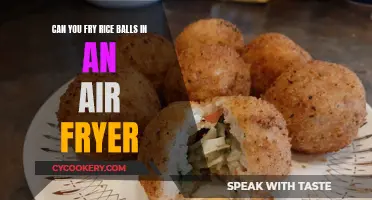 Frying Rice Balls: Air Fryer Magic