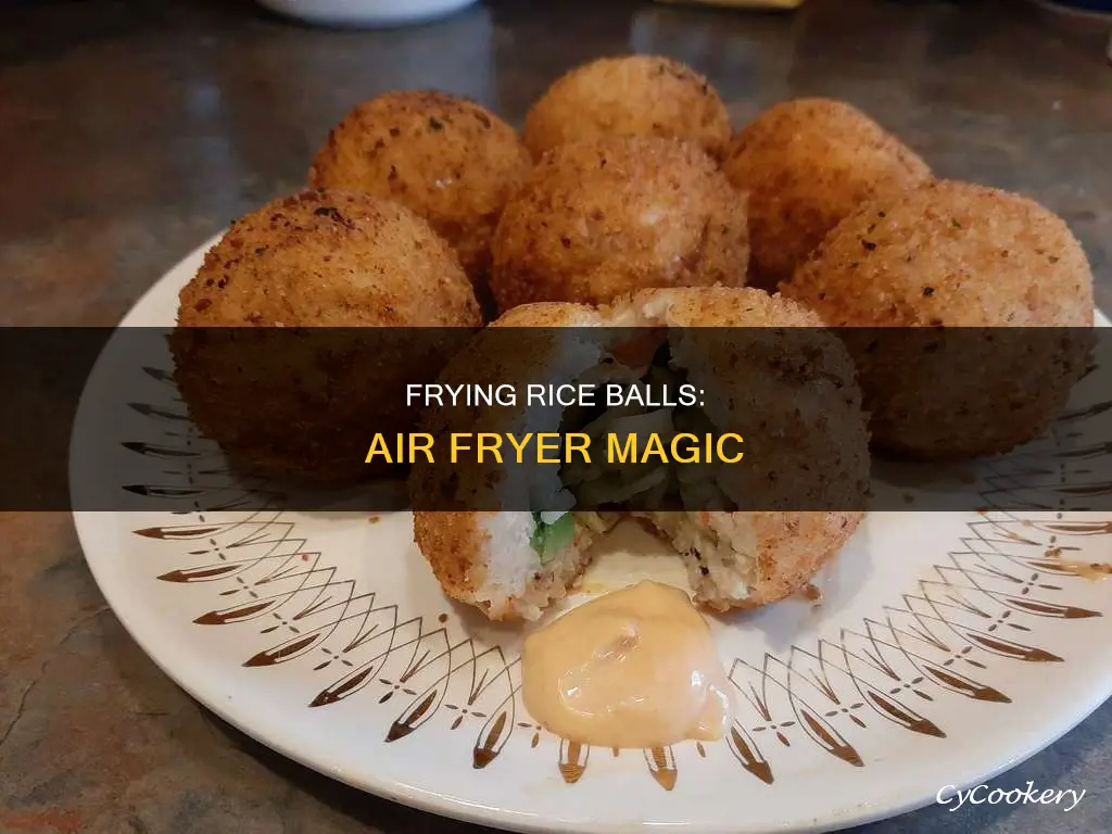 can you fry rice balls in an air fryer