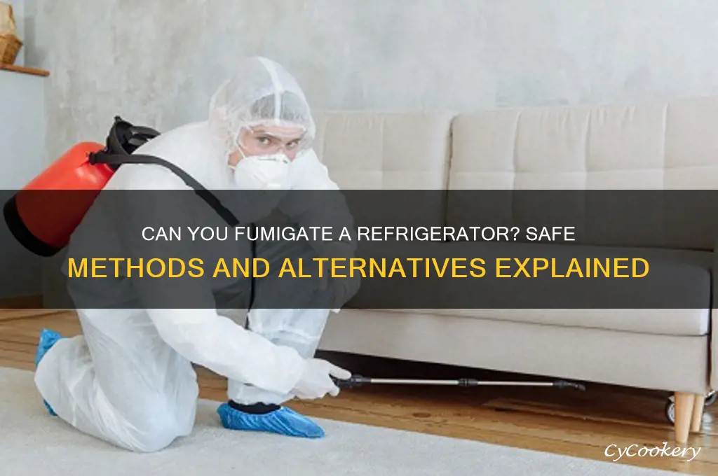 can you fumigate a refrigerator