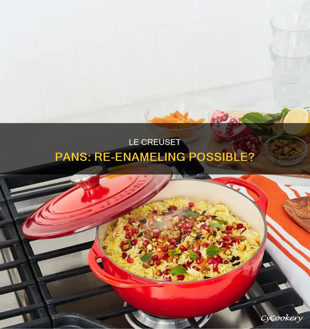can you get le creuset pans re enameled