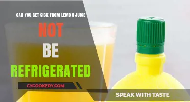 Can Unrefrigerated Lemon Juice Make You Sick? Facts Revealed