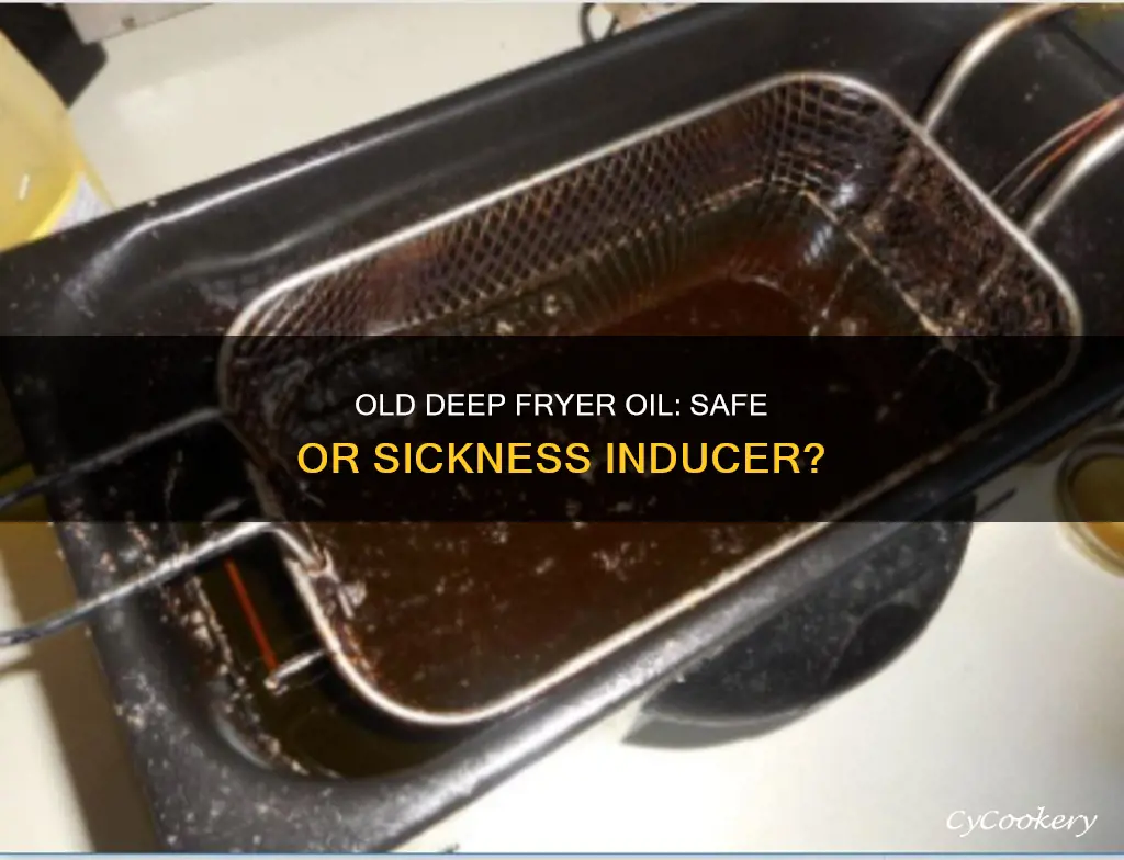 can you get sick from old deep fryer oil