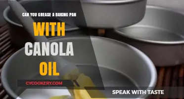 Greasing Baking Pans: Canola Oil vs. Other Options