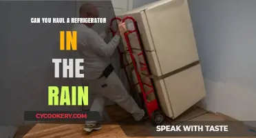 Hauling a Refrigerator in the Rain: Tips and Safety Precautions