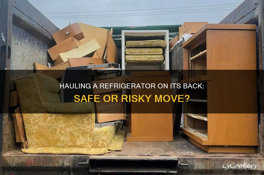 can you haul a refrigerator on its back