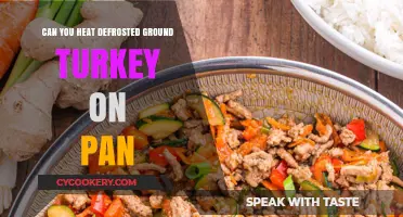 How to Heat Defrosted Ground Turkey in a Pan?
