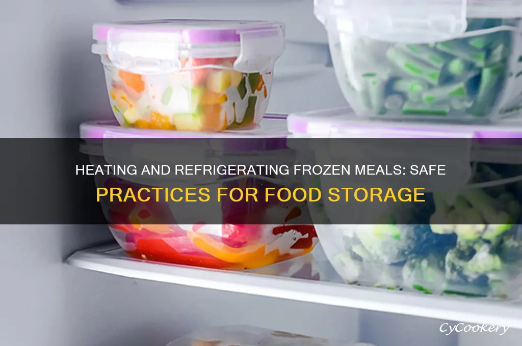 can you heat up and then refrigerate frozen meals